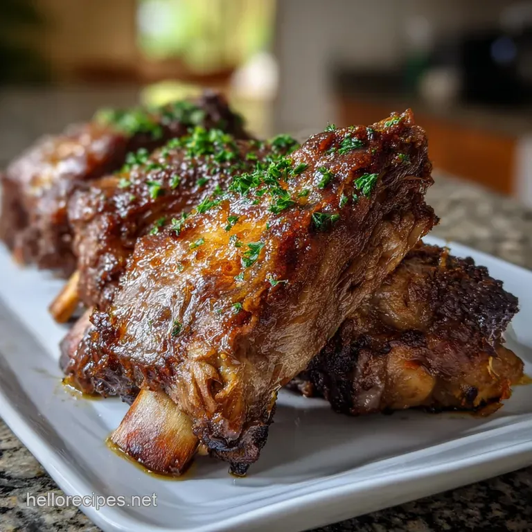 Main Dish Ideas: Ultimate Slow Cooker Beef Ribs presentation