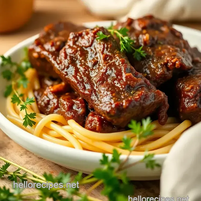 Slow Cooker Beef Short Ribs with Flavor presentation