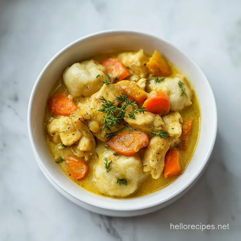 Slow Cooker Chicken and Dumplings: Savory and Fluffy