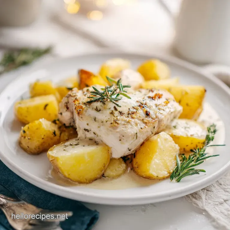 A perfectly portioned mound of juicy chicken rests on a bed of fluffy white rice, garnished with fresh parsley.