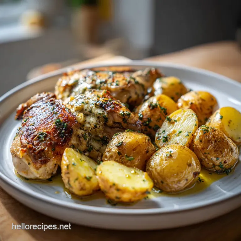 Slow Cooker Parmesan Garlic Chicken and Potatoes