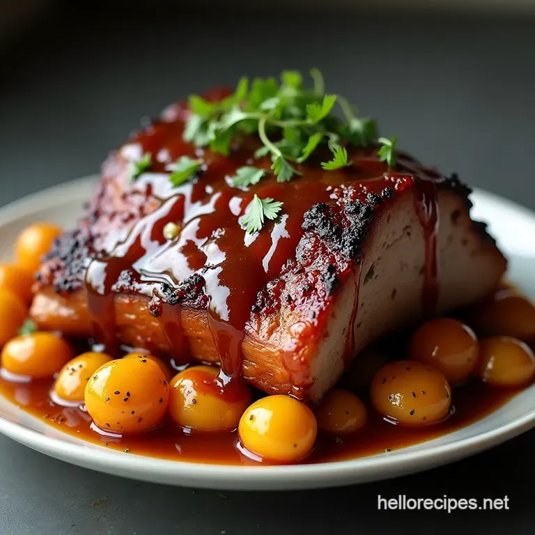 The Crown Jewel SlowSmoked Pork Shoulder with Perfect Bark and Tangy Mop Sauce