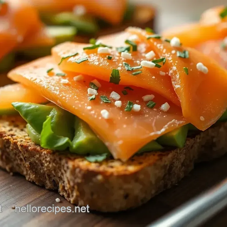 Smoked Salmon & Everything Bagel Avocado Toast