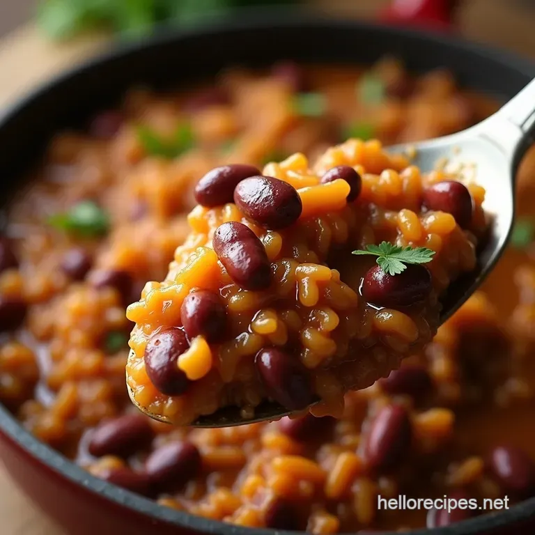 Mondays Magic Authentic Smoky Red Beans Rice presentation