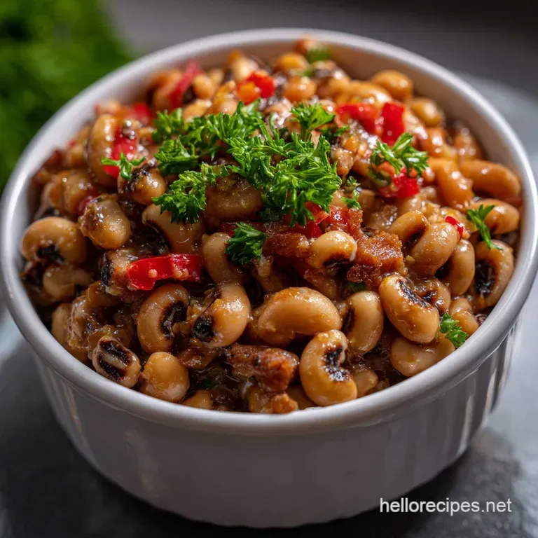 Blackeyed Peas: Smoky Southern Comfort Meal presentation