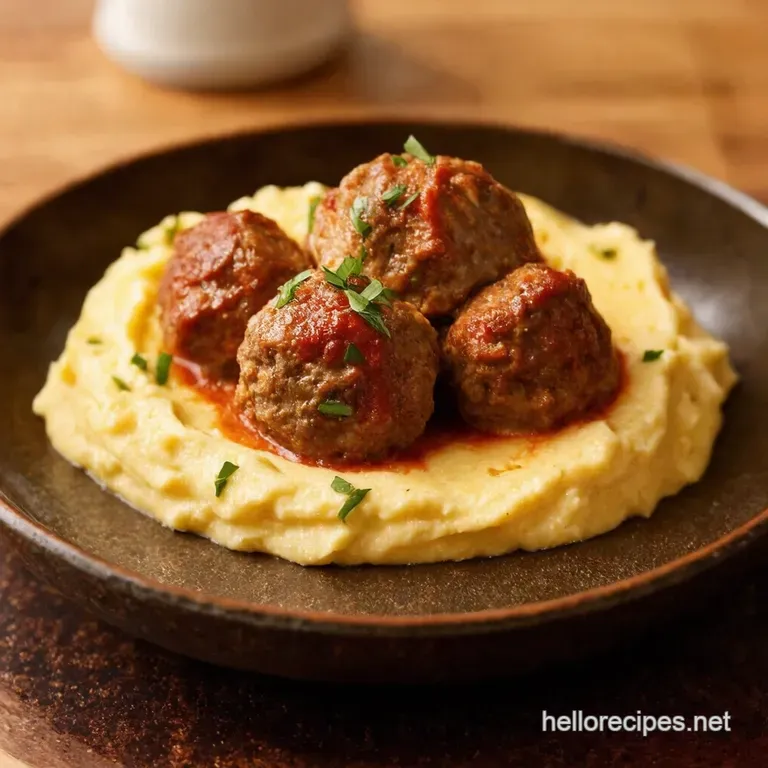Sm&ouml;rg&aring;sbord Smash Authentic Swedish Meatballs with Dreamy Cream Gravy presentation