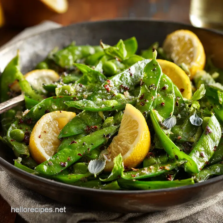 Snap Pea Salad with Zesty Lemon Vinaigrette The Ultimate Cracking Crunch