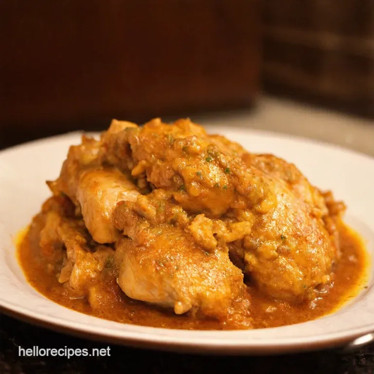 Soulful Stovetop Smothered Chicken presentation