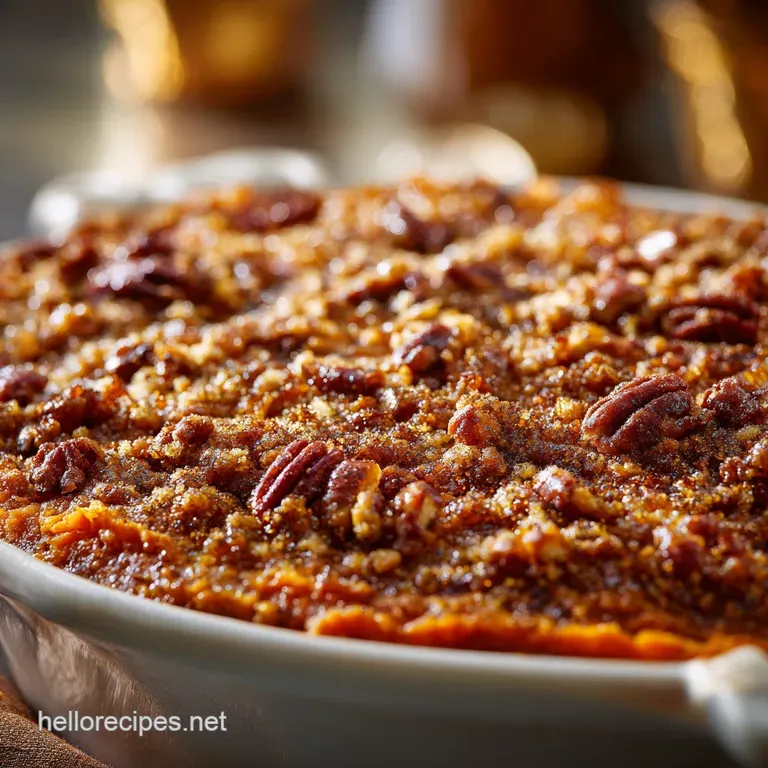 Southern Sweet Potato Casserole: Classic Recipe with Crunchy Pecan Streusel