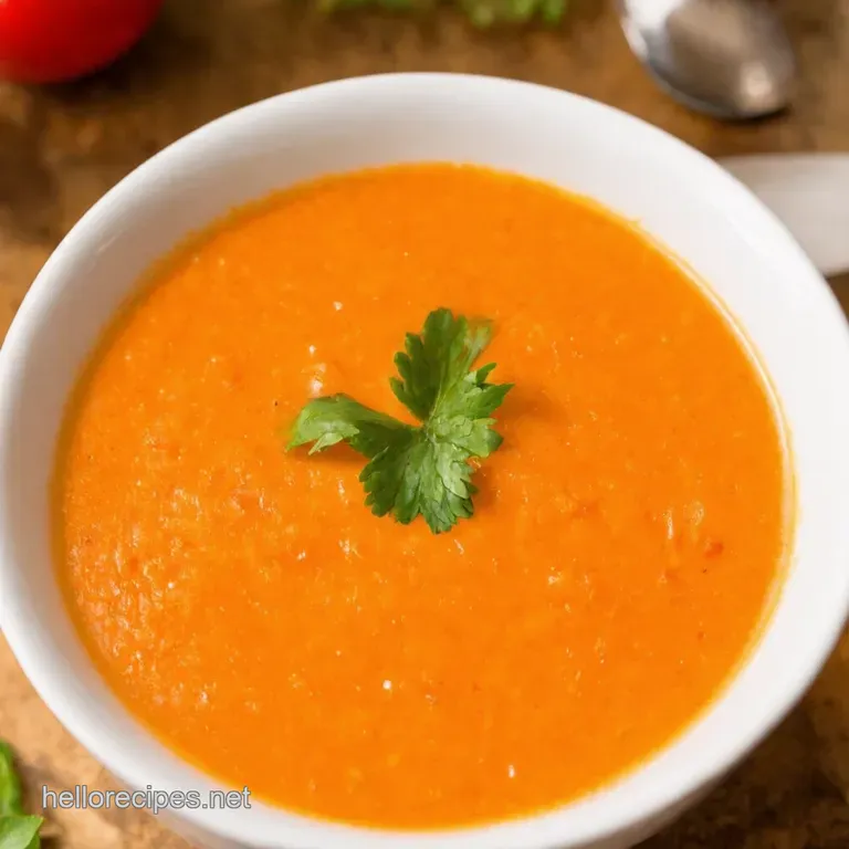 Spanish Sunshine Classic Gazpacho presentation