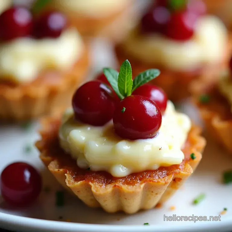 Sparkling Cranberry Walnut Vegan Brie Bites