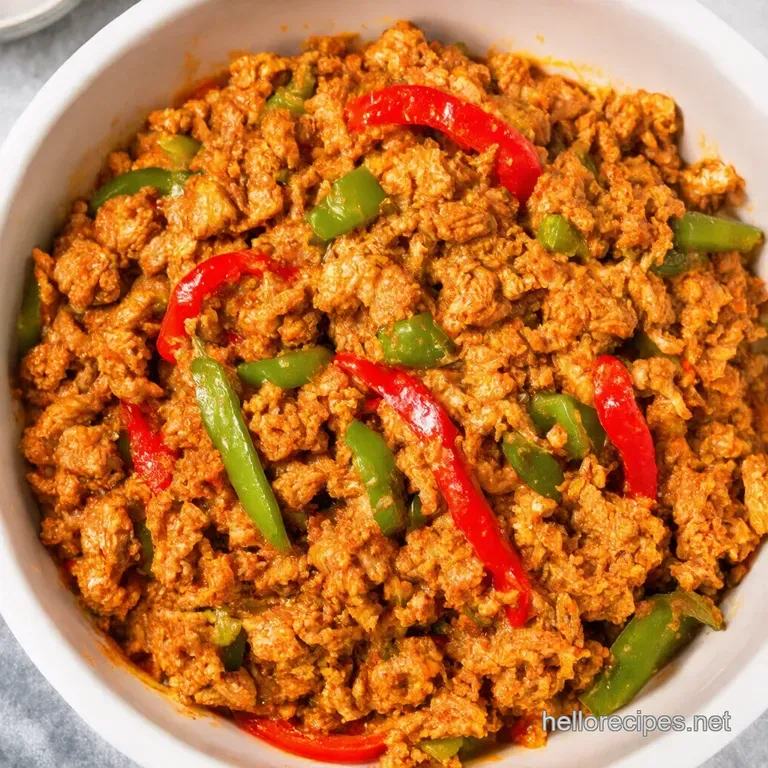 Speedy Gonzales Ground Turkey Pepper StirFry