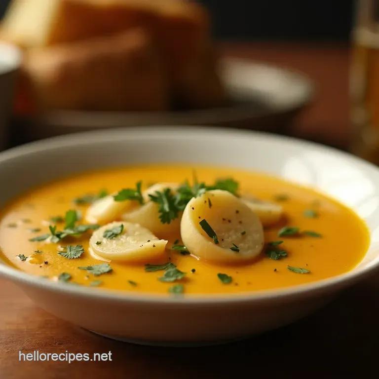 The Proper Pub Classic Speedy Silky Potato Soup presentation