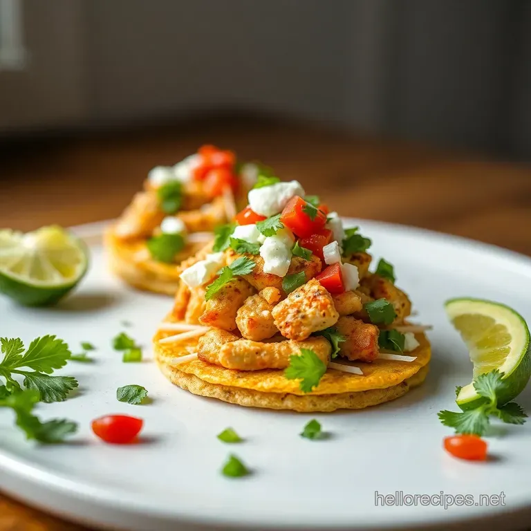 Speedy Weeknight Chicken Tostadas with Chipotle Crema