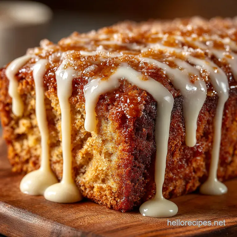 Spiced Brown Sugar Chai Cake with Cream Cheese Drizzle