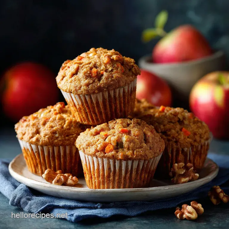 Carrot Apple Muffins Rustic Spiced and Perfect for a Cuppa