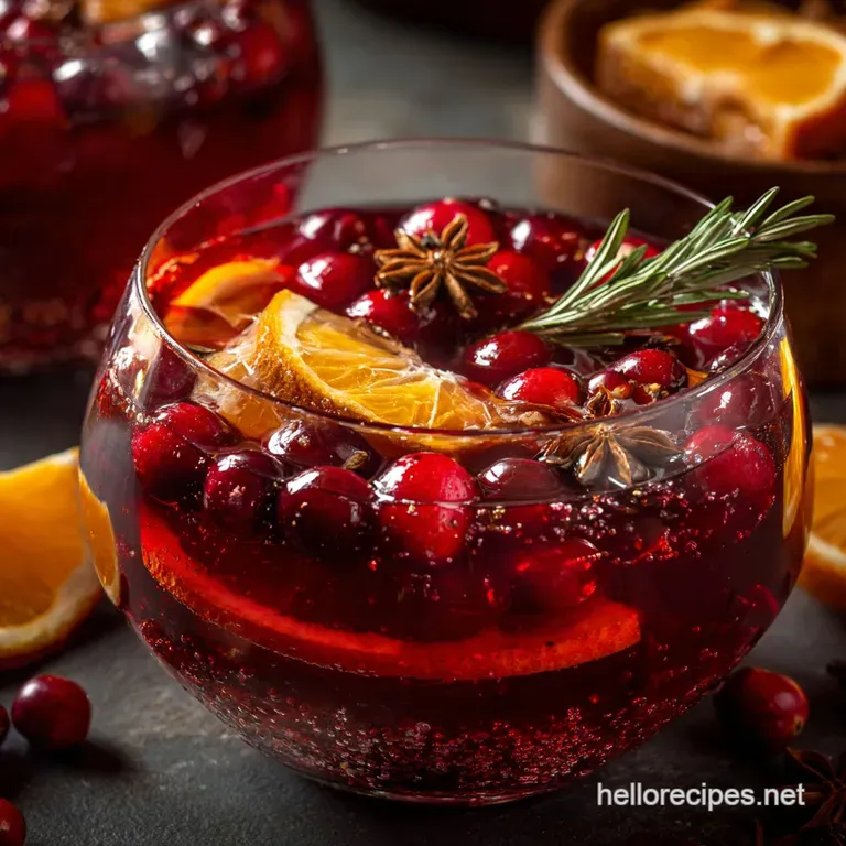 Christmas Punch: the Ultimate Easy Cranberry Orange Recipe for a Crowd presentation