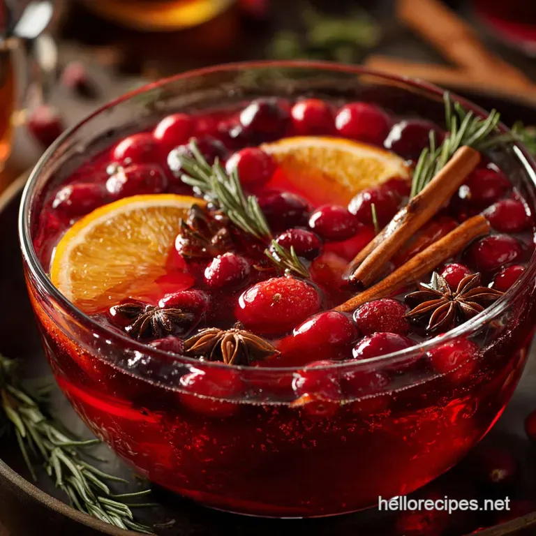 Christmas Punch: The Ultimate Easy Cranberry Orange Recipe for a Crowd
