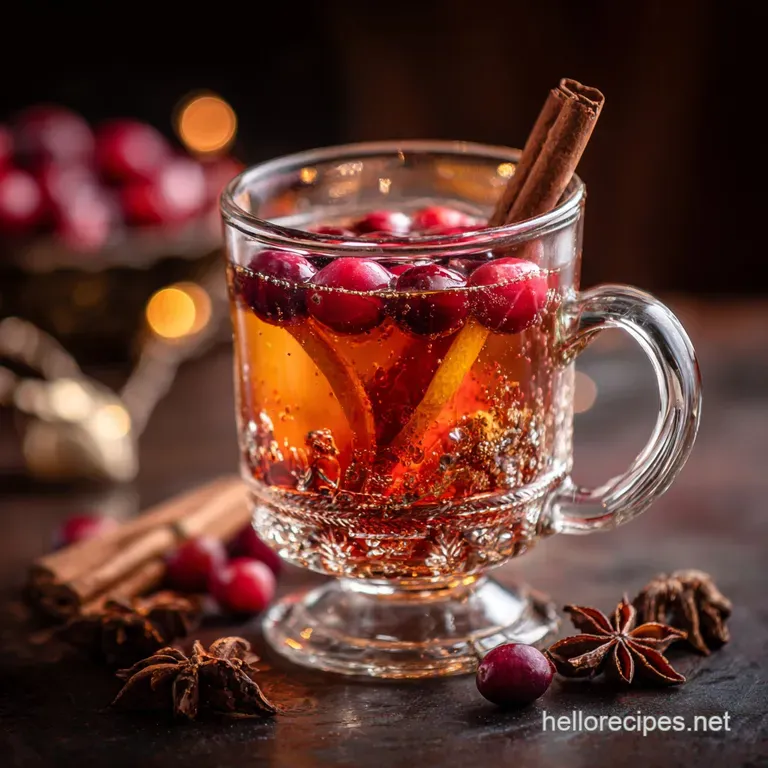 Spiced Cranberry Hot Toddy: the Fireside Fixer-Upper presentation