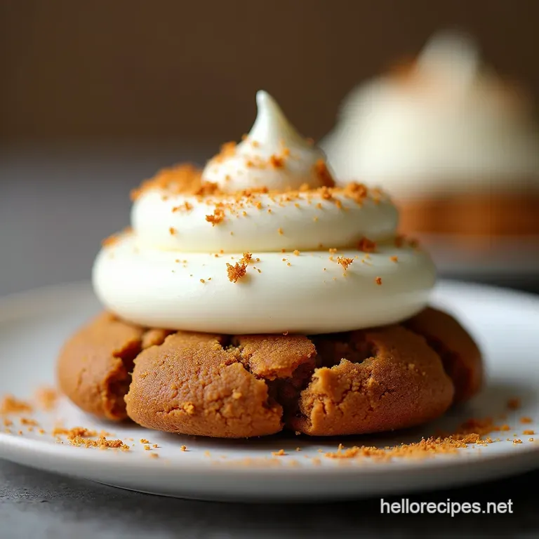 The Great British BakeOff Contender Deeply Spiced Ginger Molasses Cookies with CloudSoft Vanilla Buttercream