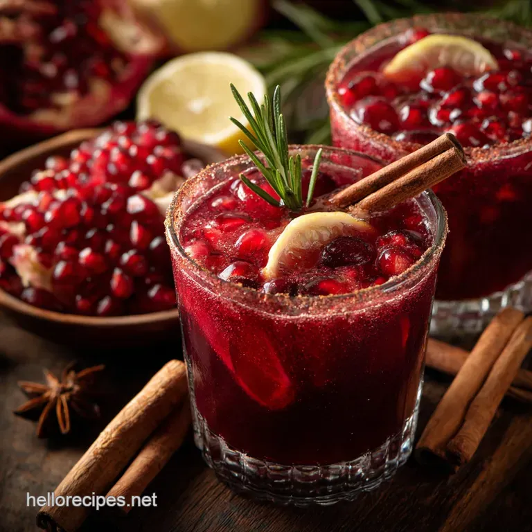 Non Alcoholic Christmas Punch: The Crimson Cheer Spiced Holiday Mocktail