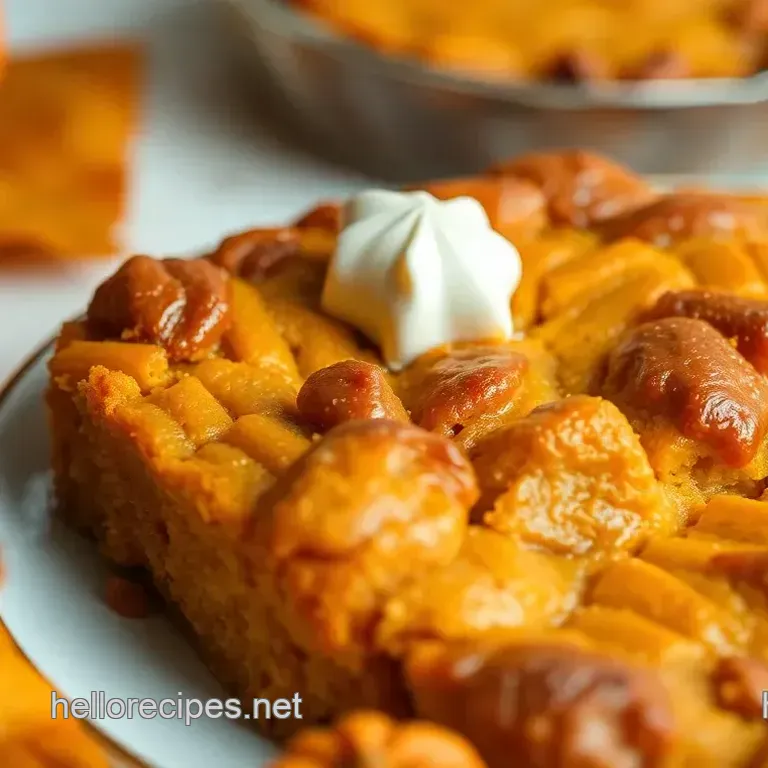 Spiced Pumpkin Pie Bread Pudding