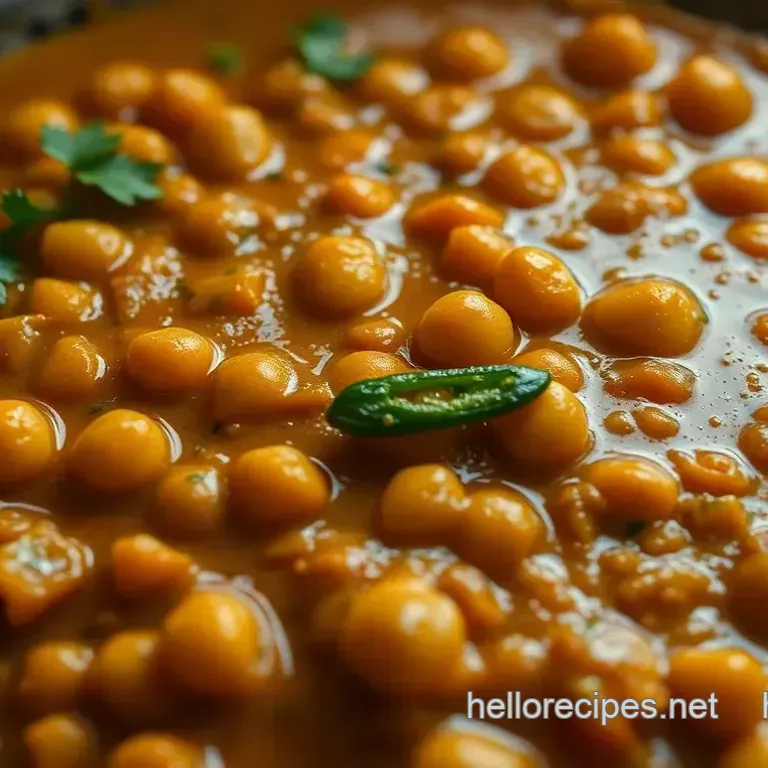 Spicy Chickpea & Spinach Curry (Saag Chana)