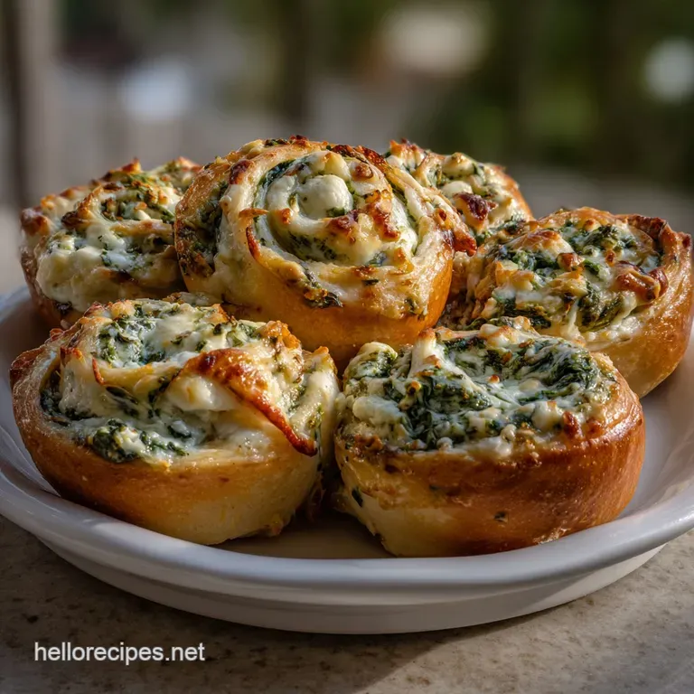 Spinach Dip Rolls A Quick Fun | Savory Appetizer