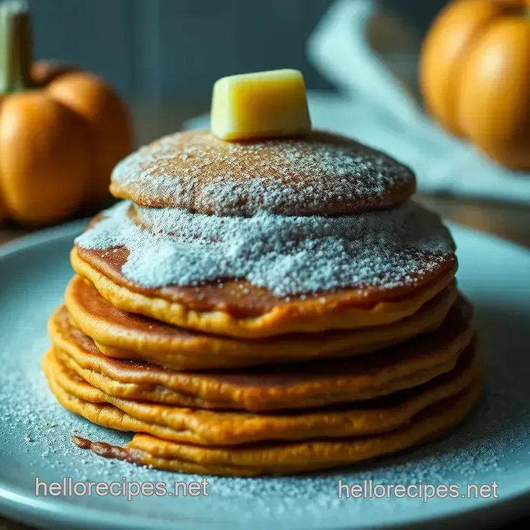 Spooky Pumpkin Pancakes presentation
