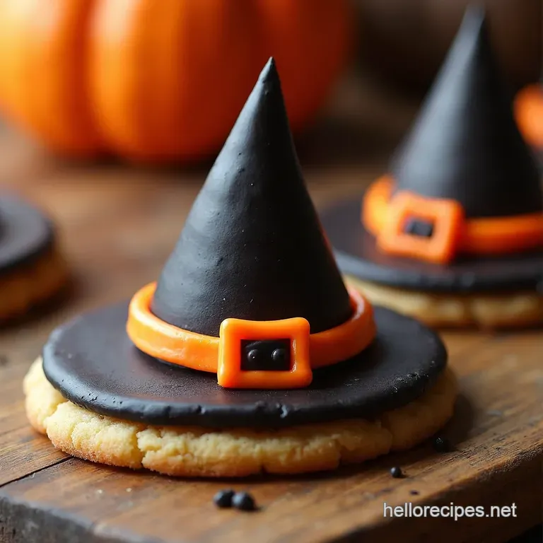 Spooky Sweet Witch Hat Cookies a Bewitching Halloween Treat presentation