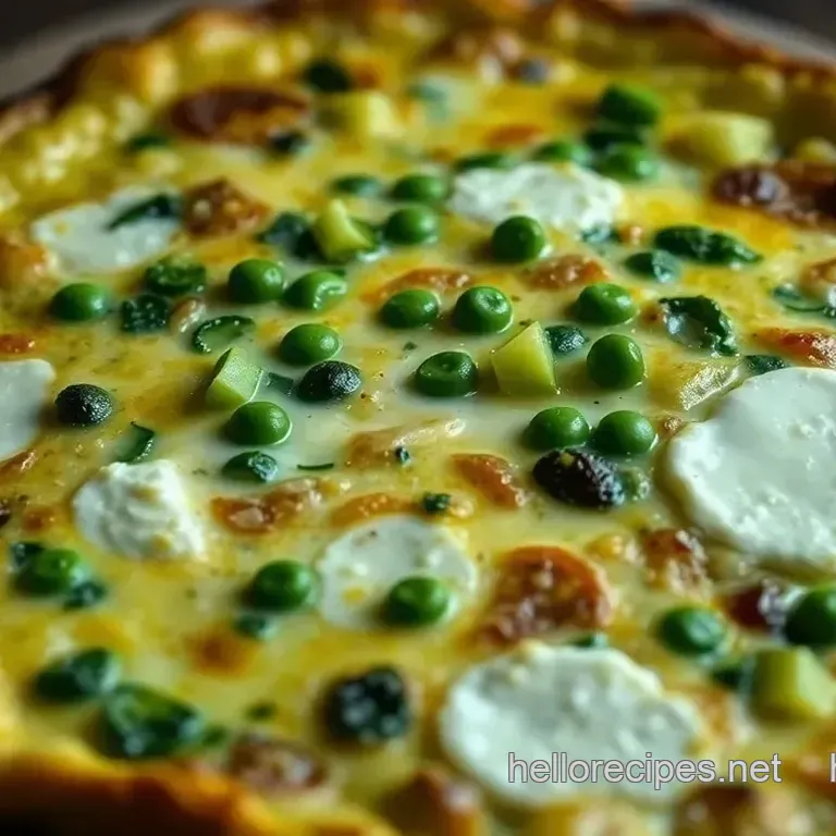 Spring Vegetable & Goat Cheese Frittata