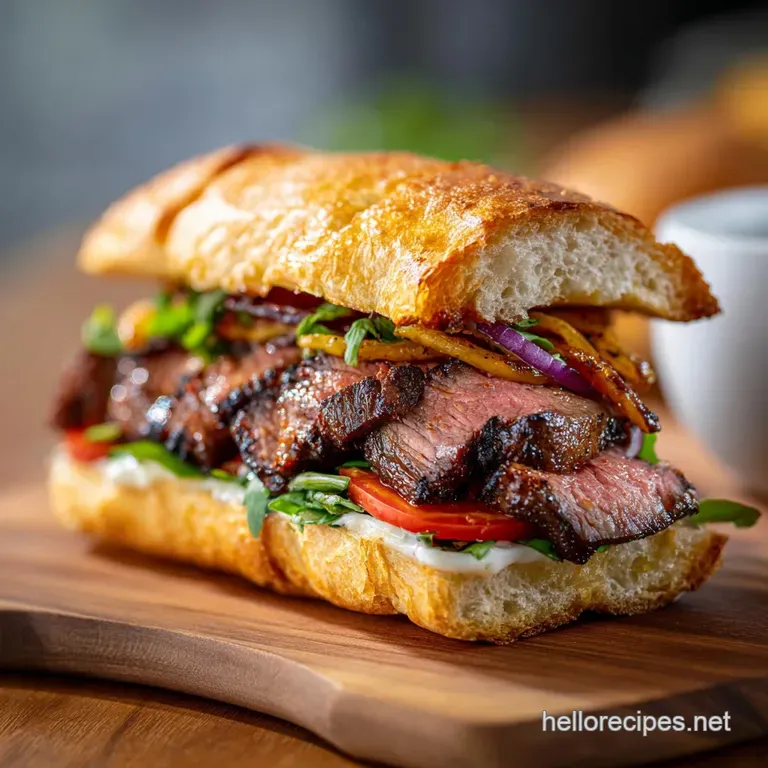 Steak Sandwich Recipe: Structured Handheld Feast