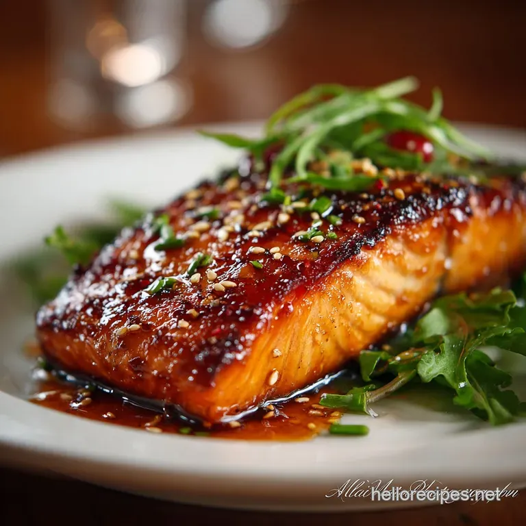 The Sticky Siren Brown Sugar Soy Glazed Salmon