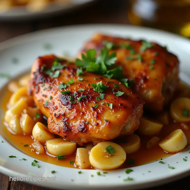 The Ultimate Sticky Honey Garlic Chicken Thighs Recipe