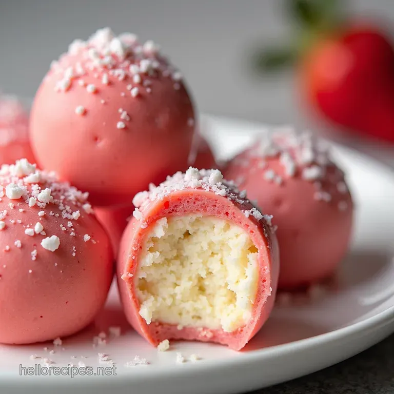 Strawberry Cheesecake Truffle Bliss Bites