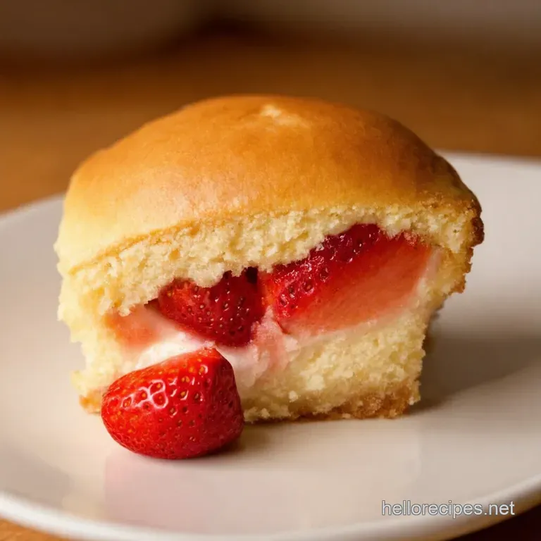Strawberry Dream Cheesecake Vatrushka Buns presentation
