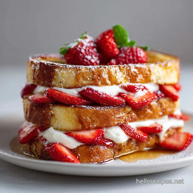 Galentines Brunch Idea with Strawberry French Toast