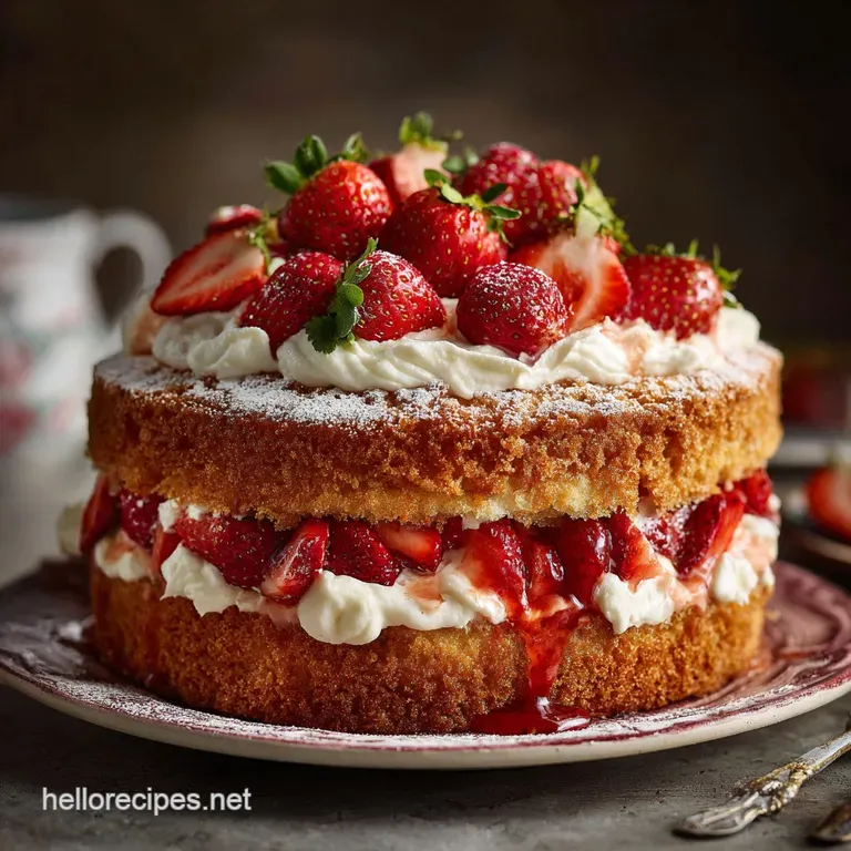 Strawberry Layer Cake: The Classic British Mascarpone Cream Recipe