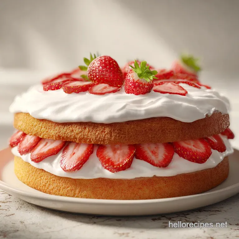 Strawberry Shortcake Cake: Velvety and Rich