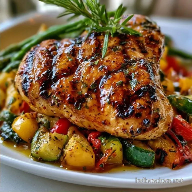Zesty Summer Grilled Chicken Veggies