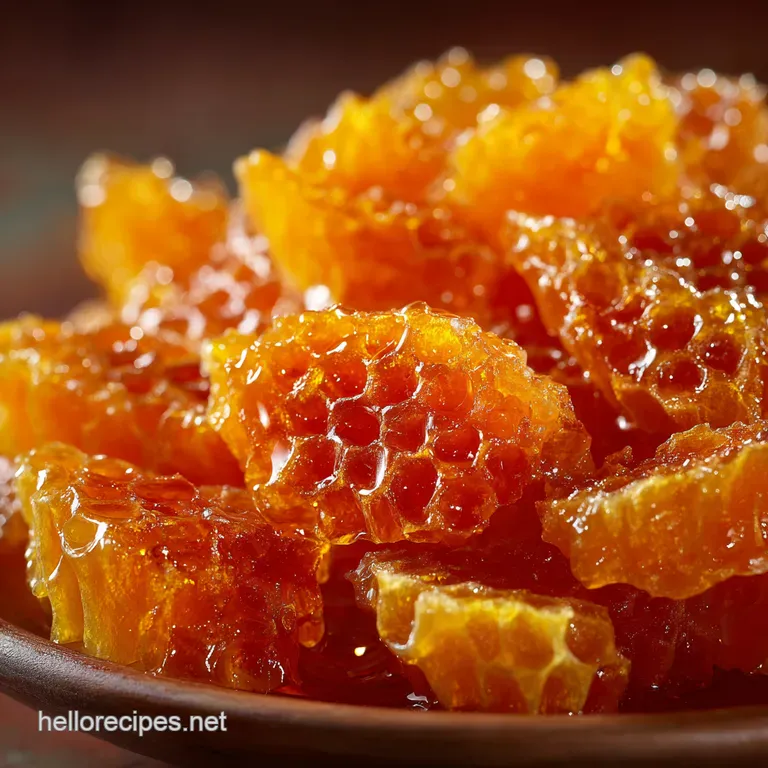 Summer Peach Honeycomb Fruit Salad presentation