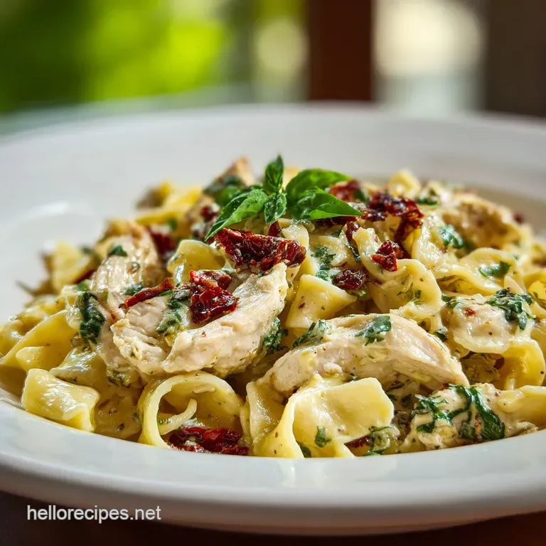 Sun Dried Tomato Chicken Pasta Recipe