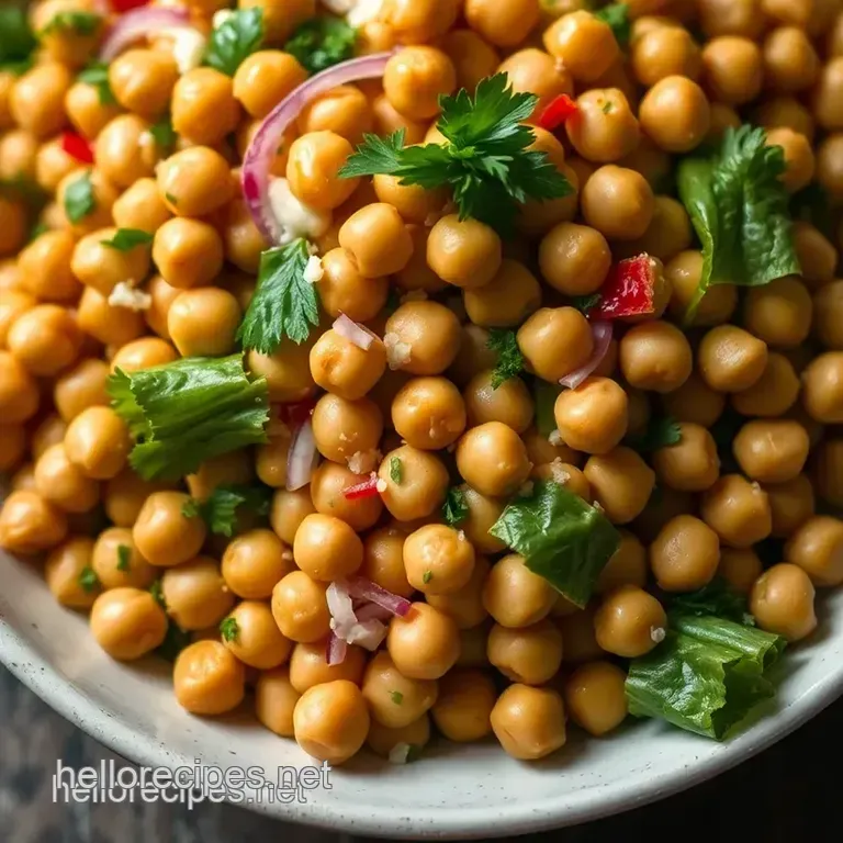Sunshine Chickpea Salad presentation