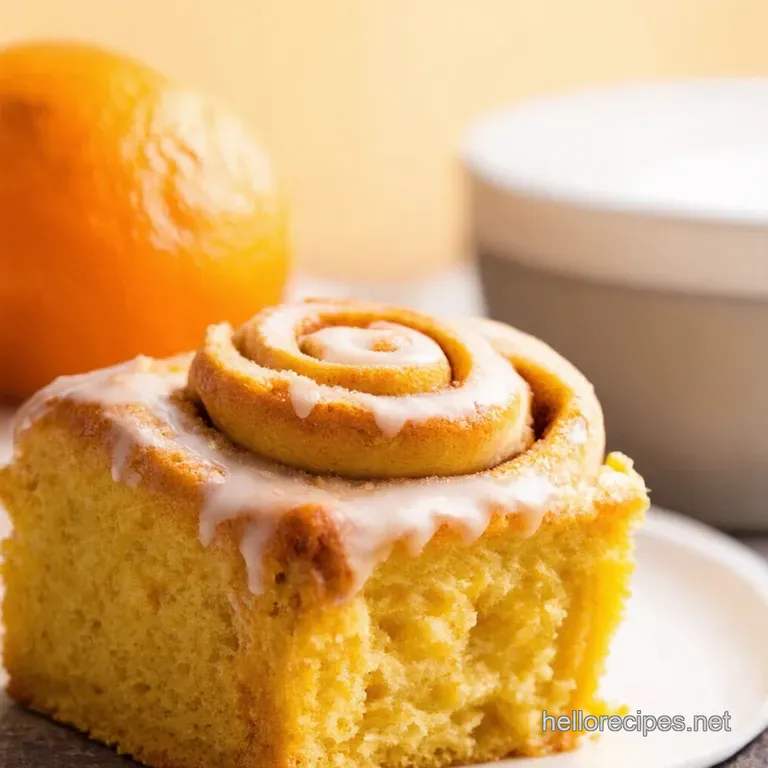Sunshine Citrus Swirls Orange Cinnamon Rolls presentation