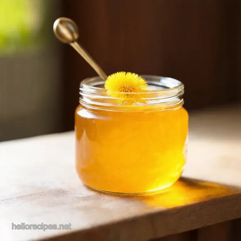 Sunshine in a Jar Homemade Dandelion Jelly presentation
