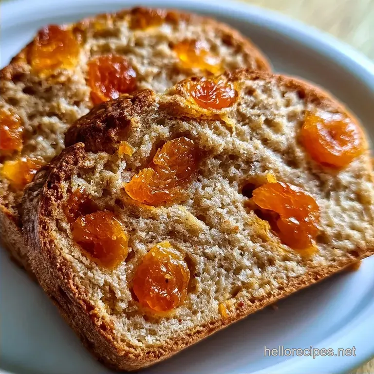 Healthy Sweet Dried Apricot Bread