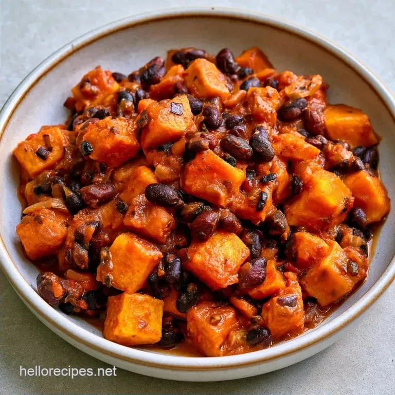 Hearty Sweet Potato Black Bean Stew