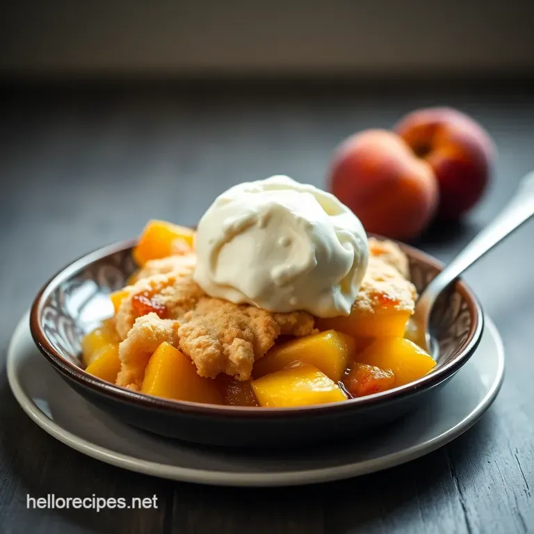 Sweet Summertime Peach Cobbler (Easy Peasy!)