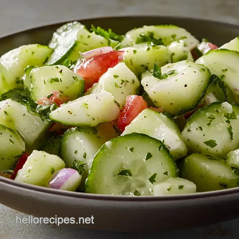 Sweet & Tangy Cucumber Salad