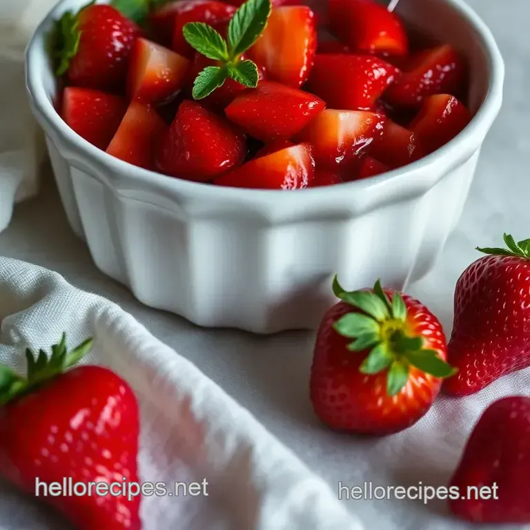 Sweet & Tangy Strawberry Compote – The Perfect Fruity Topping presentation